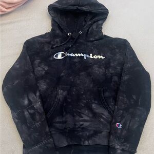 Champion Black Marble Hoodie